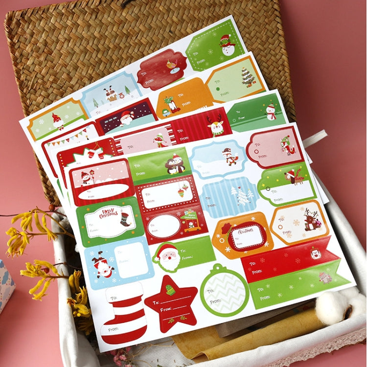 1set 72pcs/set  Christmas Stickers Gift Bag Packaging Box Closure Stickers 1set 72pcs/set  Christmas Stickers Gift Bag Packaging Box Closure Stickers