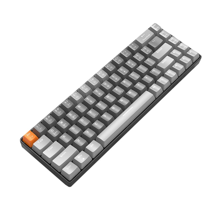 ZIYOU LANG K68 68 Keys Bluetooth Wireless Dual Model Mechanical Keyboard, Style: ZIYOU LANG K68 68 Keys Bluetooth Wireless Dual Model Mechanical Keyboard, Style:
