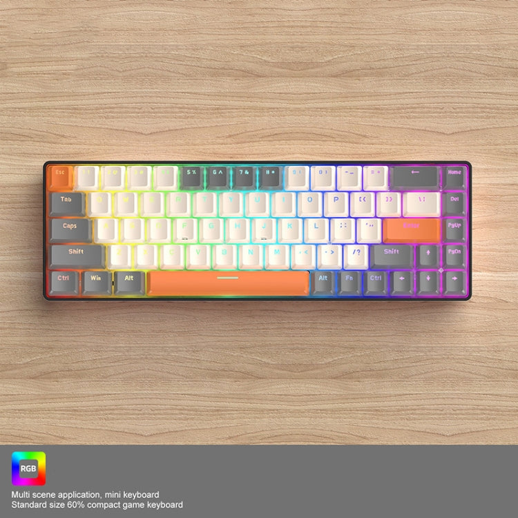 ZIYOU LANG T8 68 Keys RGB Gaming Mechanical Keyboard, Cable Length: 1.5m, Style: ZIYOU LANG T8 68 Keys RGB Gaming Mechanical Keyboard, Cable Length: 1.5m, Style: