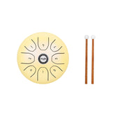 Shuffle SD-5 5.5 Inch Steel Tongue Carefree Empty Drum Percussion Instrument, Shuffle Yellow, Shuffle Pink, Shuffle Purple, Shuffle Green