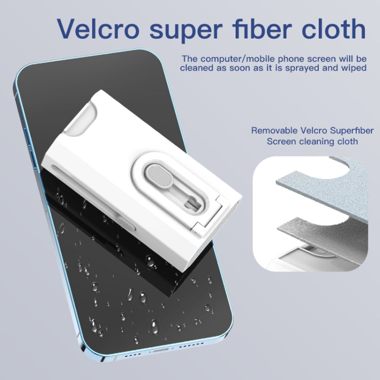 Lápiz limpiador multifunción Q8 8 en 1 para auriculares, teclados y teléfonos móviles, color blanco, negro y azul Lápiz limpiador multifunción Q8 8 en 1 para auriculares, teclados y teléfonos móviles, color blanco, negro y azul