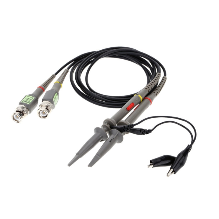 2pcs   P6100 Oscilloscope Probe DC-100MHz BNC Connectors Scope Clip Probe, P6100 2pcs   P6100 Oscilloscope Probe DC-100MHz BNC Connectors Scope Clip Probe, P6100