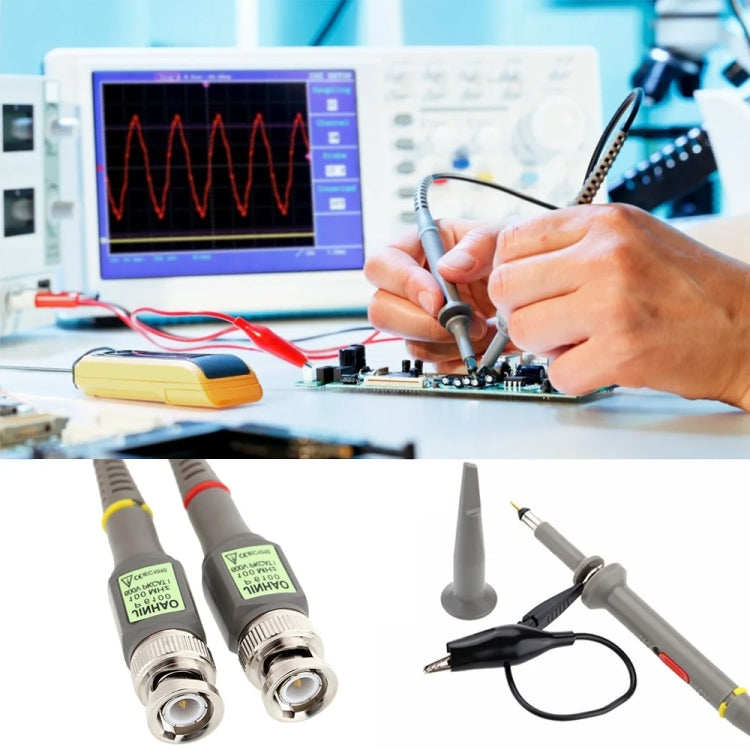 2pcs   P6100 Oscilloscope Probe DC-100MHz BNC Connectors Scope Clip Probe, P6100 2pcs   P6100 Oscilloscope Probe DC-100MHz BNC Connectors Scope Clip Probe, P6100