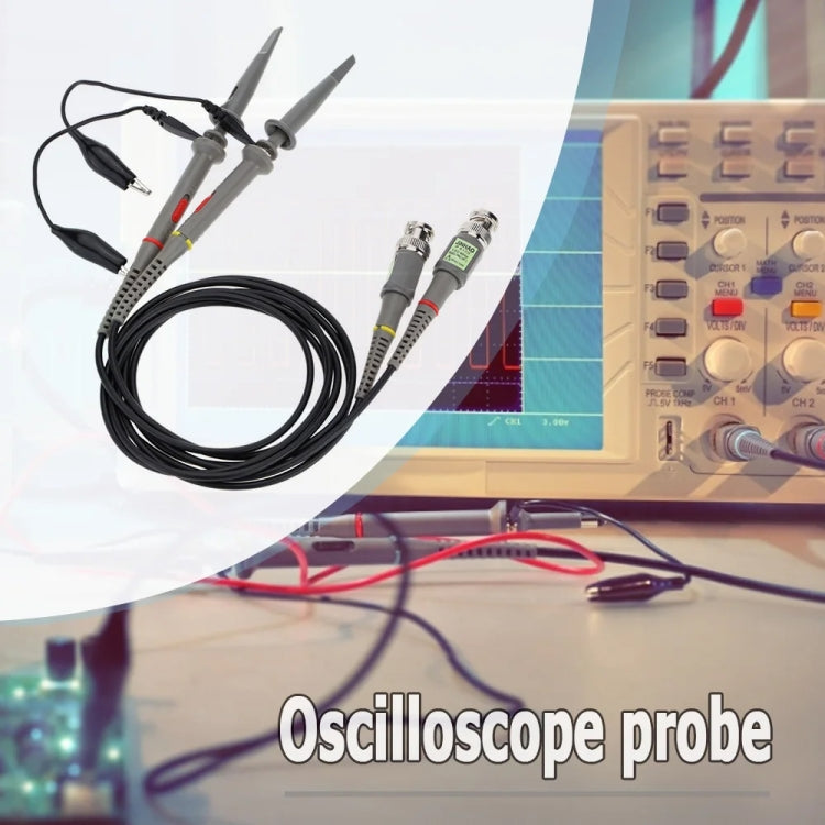2pcs   P6100 Oscilloscope Probe DC-100MHz BNC Connectors Scope Clip Probe, P6100 2pcs   P6100 Oscilloscope Probe DC-100MHz BNC Connectors Scope Clip Probe, P6100