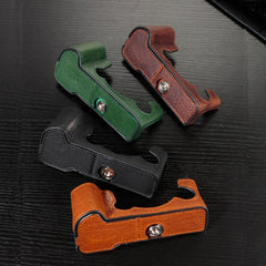 For FUJIFILM X-T5 Camera Cowhide Bag Anti-scratch Protective Case Base Cover