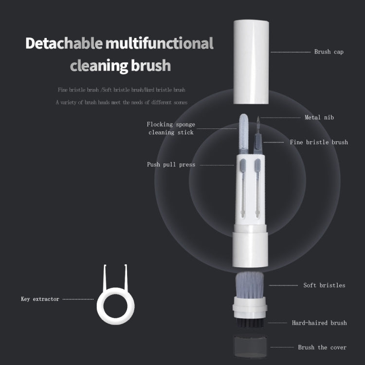 SYT-05 6-in-1 Bluetooth Earphone Clean Pen Brush Computer Keyboard Cleaning Tool, SYT-05 SYT-05 6-in-1 Bluetooth Earphone Clean Pen Brush Computer Keyboard Cleaning Tool, SYT-05