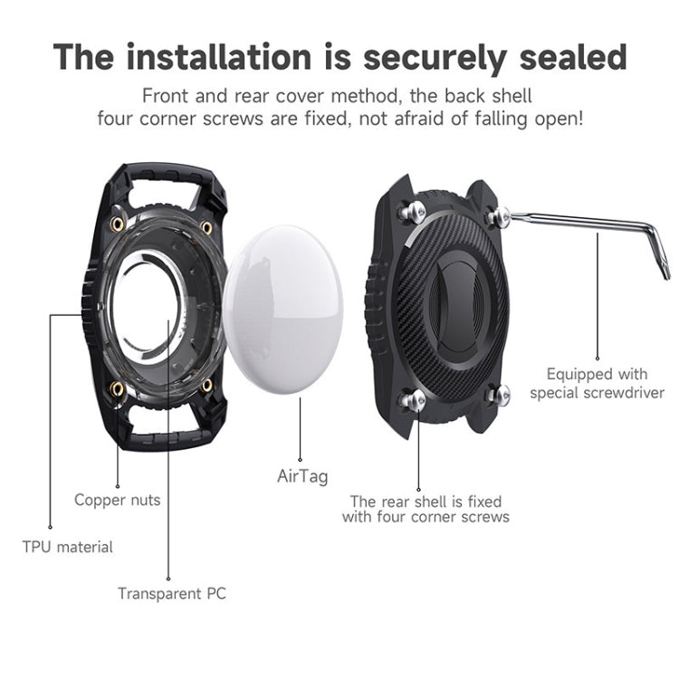 For AirTag Protective Case Three-proof All-inclusive IPX7 Waterproof Locator Cover For AirTag Protective Case Three-proof All-inclusive IPX7 Waterproof Locator Cover