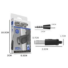 Para PS4 / PS5 / PC HS-PS5101 Adaptador Bluetooth 5.0 Receptor de audio Transmisor de auriculares inalámbricos, Transmisor de auriculares