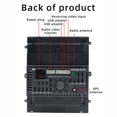 9.7 inch Vertical Screen Bluetooth Radio Android 13 GPS Navigation Device