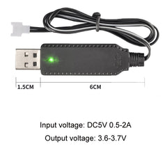 3.7V USB Smart Chip Four-Axis Aircraft Charging Cable