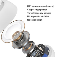 Auriculares Bluetooth con clip para una sola oreja, ligeros y resistentes al agua IPX4 GD28, GD28 negro, GD28 blanco