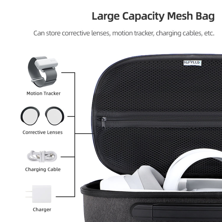 For PICO 4 Hifylux PC-BF16 VR Glasses All-in-one Headwear Protective Storage Bag For PICO 4 Hifylux PC-BF16 VR Glasses All-in-one Headwear Protective Storage Bag