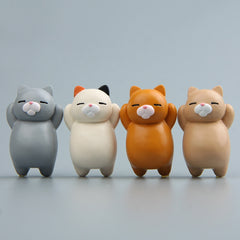 Cartoon Cat Fridge Magnet Resin Ornament Ornament, With Magnetic Sticker, Without Magnetic Sticker