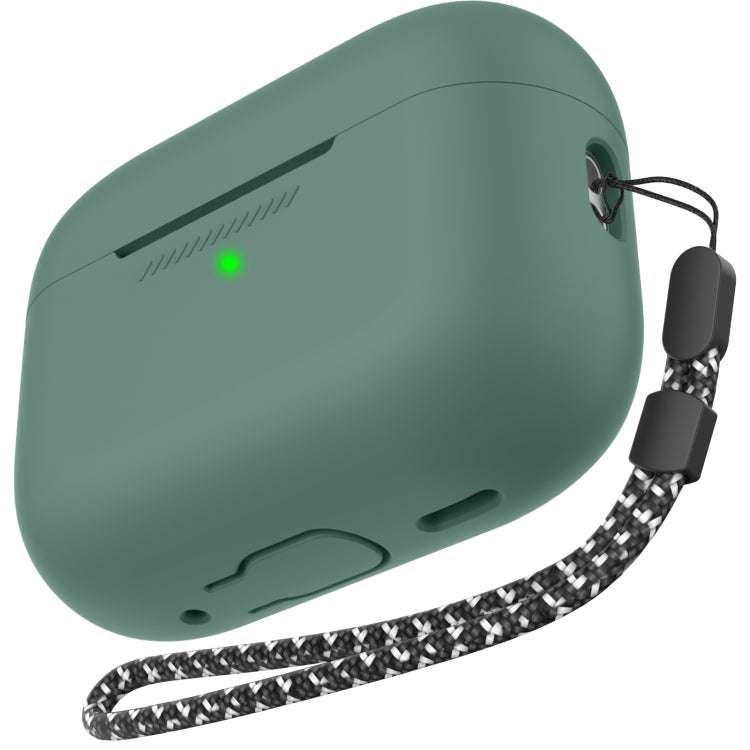 Funda protectora de silicona de una pieza con cordón AhaStyle PT187 para AirPods Pro 2 Funda protectora de silicona de una pieza con cordón AhaStyle PT187 para AirPods Pro 2