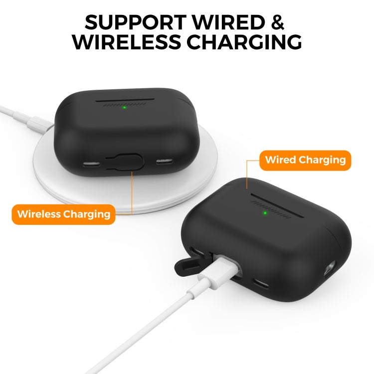 Funda protectora de silicona de una pieza con cordón AhaStyle PT187 para AirPods Pro 2 Funda protectora de silicona de una pieza con cordón AhaStyle PT187 para AirPods Pro 2