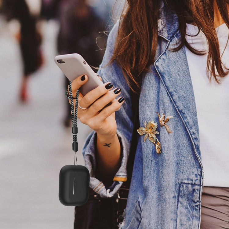 Funda protectora de silicona de una pieza con cordón AhaStyle PT187 para AirPods Pro 2 Funda protectora de silicona de una pieza con cordón AhaStyle PT187 para AirPods Pro 2