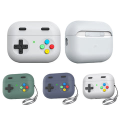 Funda protectora de silicona dividida para auriculares AirPods Pro 2 AhaStyle DD04 con dibujos animados, DD04 (azul), DD04 (verde), DD04 (blanco)