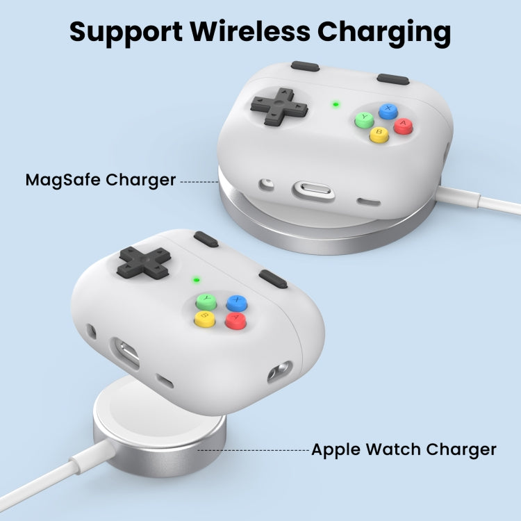 Funda protectora de silicona dividida para auriculares AirPods Pro 2 AhaStyle DD04 con dibujos animados, DD04 (azul), DD04 (verde), DD04 (blanco) Funda protectora de silicona dividida para auriculares AirPods Pro 2 AhaStyle DD04 con dibujos animados, DD04 (azul), DD04 (verde), DD04 (blanco)