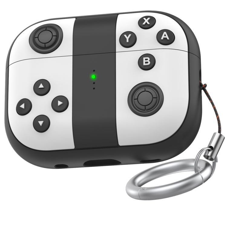 Para AirPods Pro 2 AhaStyle PT-JY08 Funda protectora de silicona dividida con dibujos animados para auriculares, JY08 (blanco y negro), JY08 (azul y rojo)