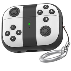 Para AirPods Pro 2 AhaStyle PT-JY08 Funda protectora de silicona dividida con dibujos animados para auriculares, JY08 (blanco y negro), JY08 (azul y rojo)