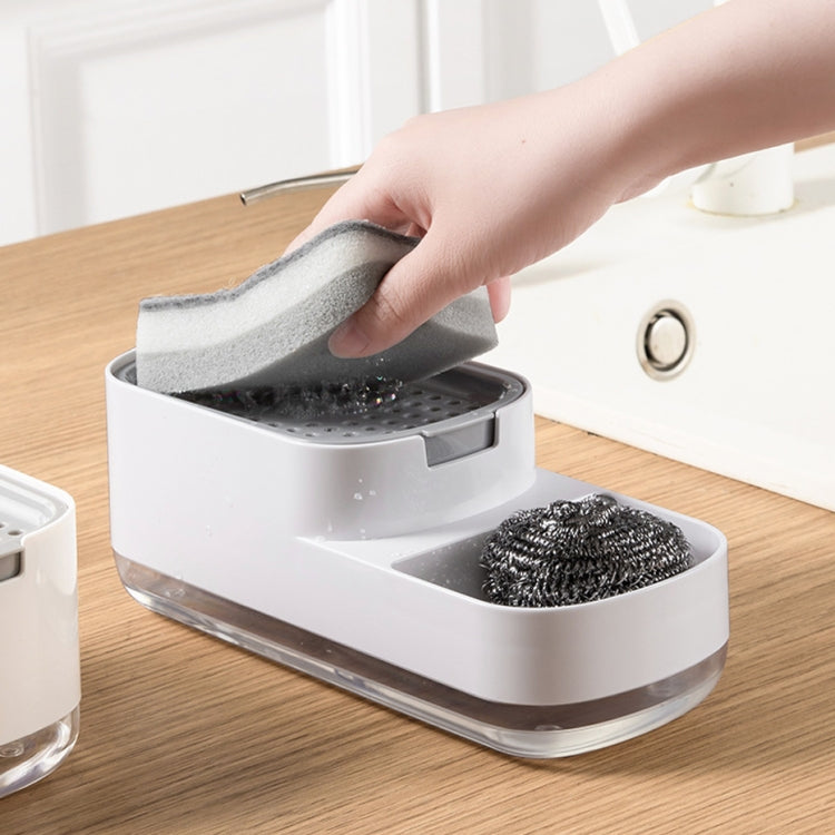 Soap Dispenser Bottle Automatic Liquid Soap Dispenser Kitchen Sponge Brush Storage Box, Soap Dispenser White, Soap Dispenser Black Soap Dispenser Bottle Automatic Liquid Soap Dispenser Kitchen Sponge Brush Storage Box, Soap Dispenser White, Soap Dispenser Black