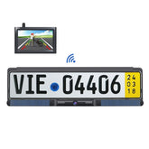 Solar Integrated License Plate Frame Vehicle Camera Wireless Reversing Display, RC03