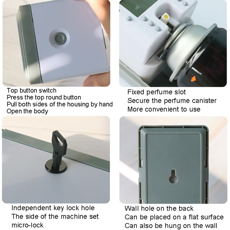 Anti-Corrosion Stainless Steel Panel LCD Digital Display Intelligent Automatic Fragrance Sprayer, LCD (Black Titanium), LCD (Titanium Gold), LCD (Brushed) Anti-Corrosion Stainless Steel Panel LCD Digital Display Intelligent Automatic Fragrance Sprayer, LCD (Black Titanium), LCD (Titanium Gold), LCD (Brushed)