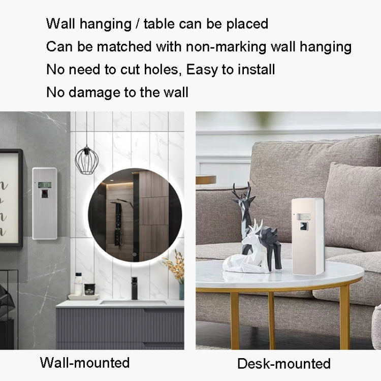 Anti-Corrosion Stainless Steel Panel LCD Digital Display Intelligent Automatic Fragrance Sprayer, LCD (Black Titanium), LCD (Titanium Gold), LCD (Brushed) Anti-Corrosion Stainless Steel Panel LCD Digital Display Intelligent Automatic Fragrance Sprayer, LCD (Black Titanium), LCD (Titanium Gold), LCD (Brushed)