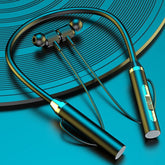 Kabelloses, um den Hals hängendes, binaurales Bluetooth-Sport-Headset mit langer Akkulaufzeit