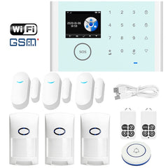 CS118 WIFI+GSM Tuya Smart Voice Alarm System Supports Amazon Alexa/ Google Assistant
