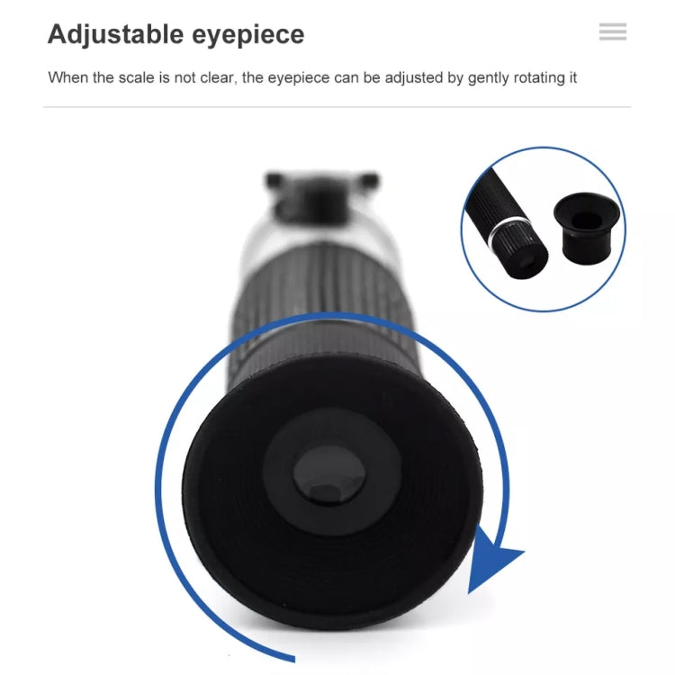 Handheld Refractometer Fruit Sugar Meter Brix Tester 0-32 Measuring Range, RF001BX With Plastic box Handheld Refractometer Fruit Sugar Meter Brix Tester 0-32 Measuring Range, RF001BX With Plastic box