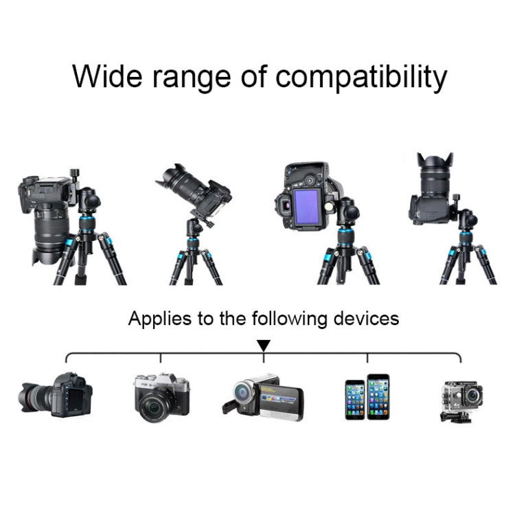 BEXIN V30 Adjustable Aluminum Alloy Desktop Camera Tripod Mini Portable Folding Live Tripod BEXIN V30 Adjustable Aluminum Alloy Desktop Camera Tripod Mini Portable Folding Live Tripod