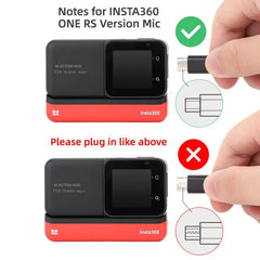 Sunnylife MC490 Collar Microphone Motion Camera Recording Wheat, For DJI Action3/2, For Insta360 ONE X2/X3/1 inch 360 Edition