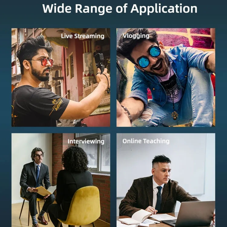 Sunnylife MC490 Collar Microphone Motion Camera Recording Wheat, For DJI Action3/2, For Insta360 ONE X2/X3/1 inch 360 Edition Sunnylife MC490 Collar Microphone Motion Camera Recording Wheat, For DJI Action3/2, For Insta360 ONE X2/X3/1 inch 360 Edition