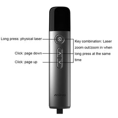 ASiNG LED LCD Screen High Power Bright Green Laser Pointer PPT Speech Instructions Page Presenter