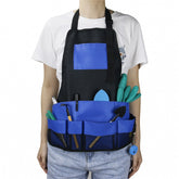 Multi Pocket Tool Apron Blue Garden Gardening Apron