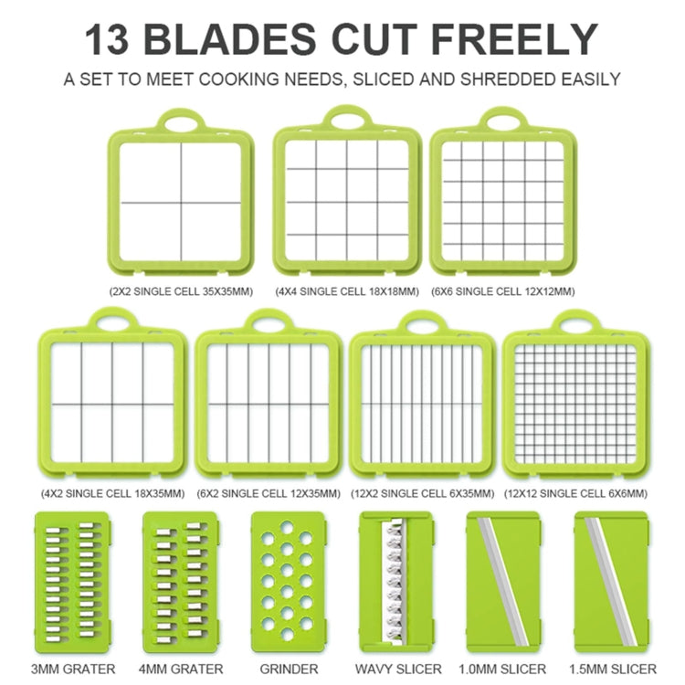 22 in 1 Multifunctional Food Chopper Grater Onion Dicer Veggie Cutter with 13 Stainless Steel Blades, 22 in 1 Multifunctional 22 in 1 Multifunctional Food Chopper Grater Onion Dicer Veggie Cutter with 13 Stainless Steel Blades, 22 in 1 Multifunctional