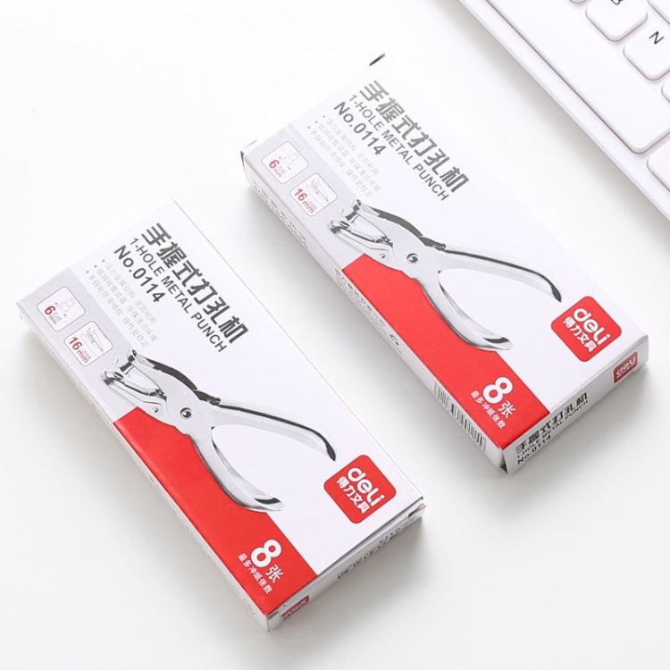 Deli 0114 Single Hole Punching Pliers Manual Mini Round Hole Paper Puncher Deli 0114 Single Hole Punching Pliers Manual Mini Round Hole Paper Puncher