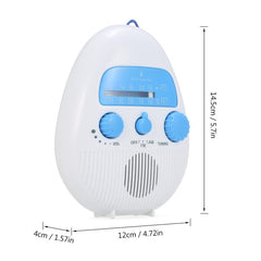 Portable Waterproof FM Radio With Hanging Rope For Bathroom