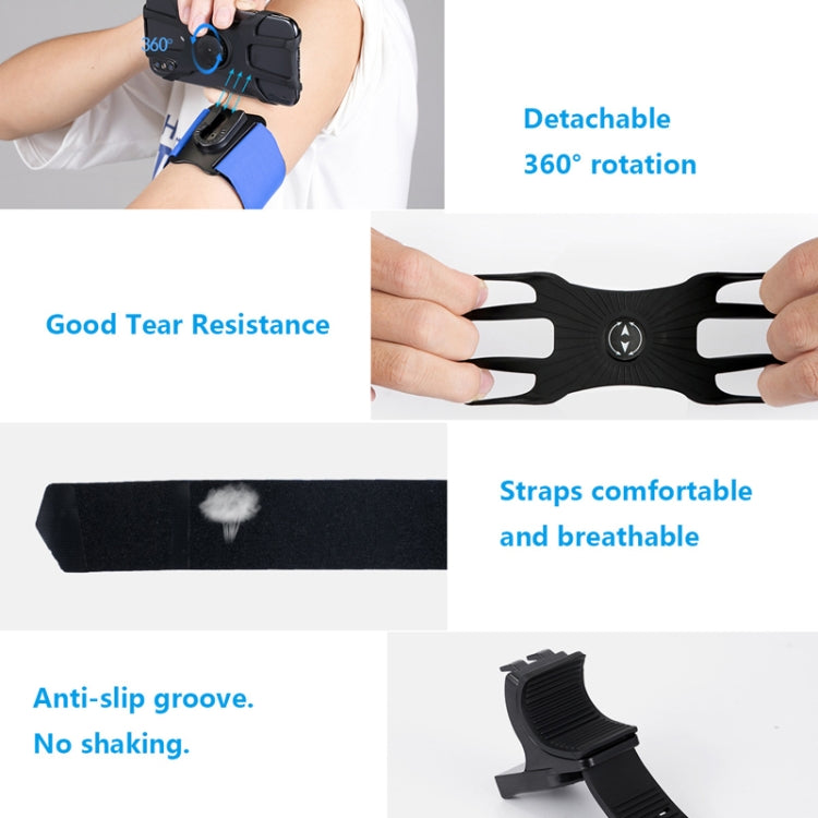 3 In 1 Four Jaws Detachable Swivel Arm Wrist Strap Bicycle Holder For 4.5-6.5 inch Phones 3 In 1 Four Jaws Detachable Swivel Arm Wrist Strap Bicycle Holder For 4.5-6.5 inch Phones