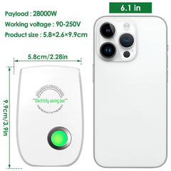 Caja de ahorro de energía portátil de seguridad para el hogar inteligente, enchufe de la UE, enchufe de EE. UU., enchufe del Reino Unido, enchufe de Australia