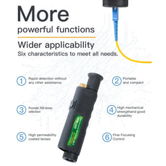 KomShine 200x Handheld Fiber Optic Magnifier Detector