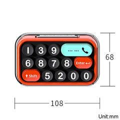 bbdd Keyboard Modeling Moving Number Plate Car Temporary Parking License Card