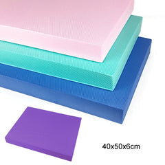 40x50x6cm Balance Mat Sports Kneeling Mat Fitness Flat Support Mat, Tiffany Blue, Millennium Pink, Dark Blue, Purple