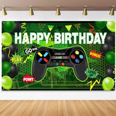 180x110cm Game Console Theme Birthday Background Birthday Party Decoration Banner
