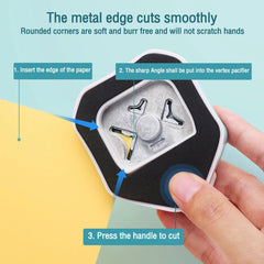 3 In 1 Fancy Corner Cutter Multi-angle Corner Cutter Chamfering Embosser