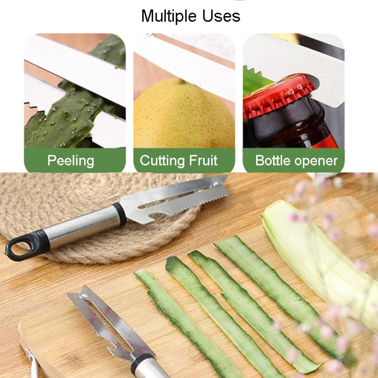 Multifunctional Stainless Steel Paring Knife Household Fruit And Vegetable Scraper Bottle Opener Multifunctional Stainless Steel Paring Knife Household Fruit And Vegetable Scraper Bottle Opener