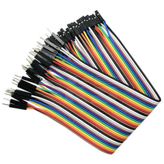 40P DuPont Cable Double-Ended Colorful Wires Wiring Terminal, 10cm, 20cm, 30cm