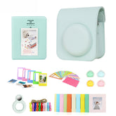 For Polaroid Mini12 7 in 1 Photo Album Sticker Photo Frame Camera Bag, Green, White, Blue, Pink, Purple