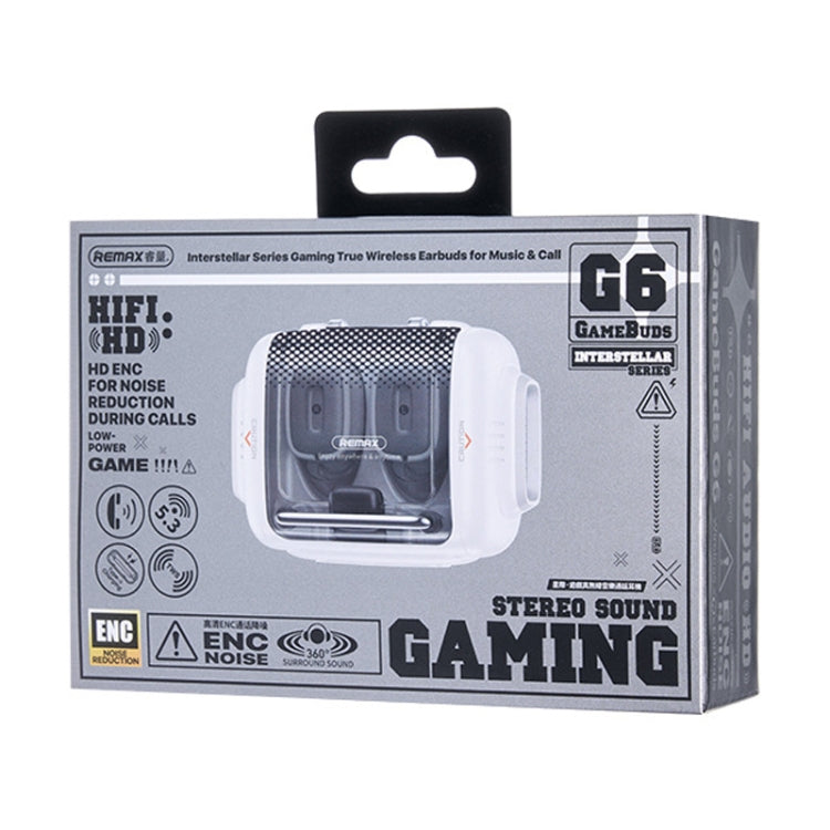 REMAX GameBuds G6 Transparent Wireless Bluetooth Gaming Earphone ENC Noise Reduction Into Ear Gaming Earphone REMAX GameBuds G6 Transparent Wireless Bluetooth Gaming Earphone ENC Noise Reduction Into Ear Gaming Earphone